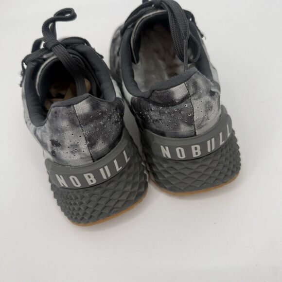 NOBULL Ripstop Runner Grey Black Tie-Dye Weight Lifting Crossfit Womens Size 9 - Picture 5 of 9